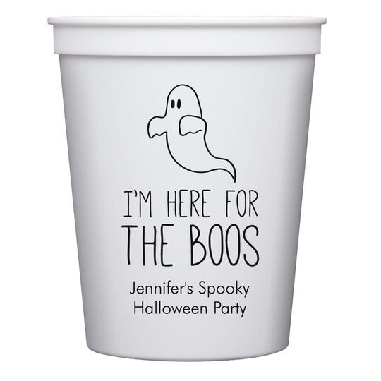 I'm Here For The Boos Stadium Cups